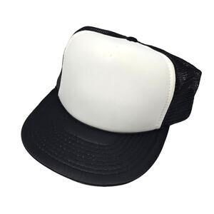 Black Trucker Snapback Hat